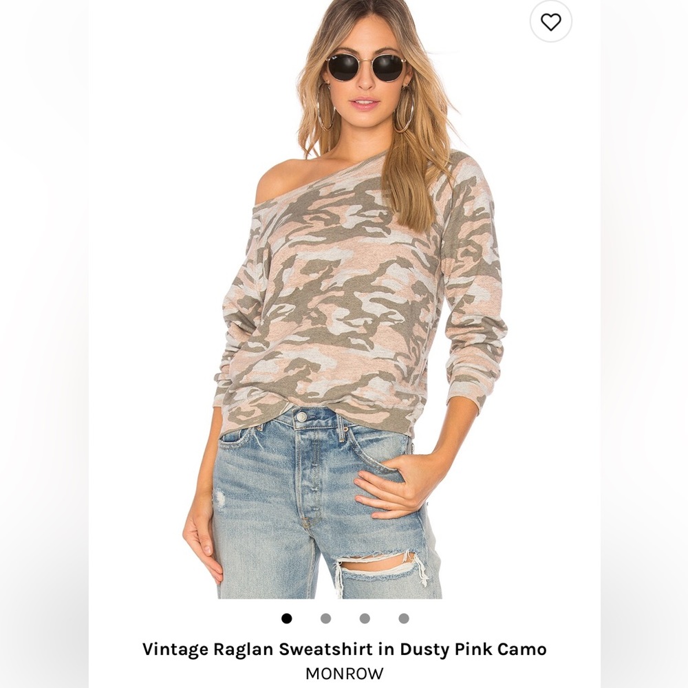 Dusty pink camouflage sweatshirt